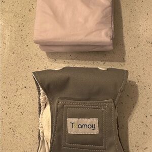 NEW Teamoy Gray Dog Cloth Diaper/Belly Band for Dogs - Size S